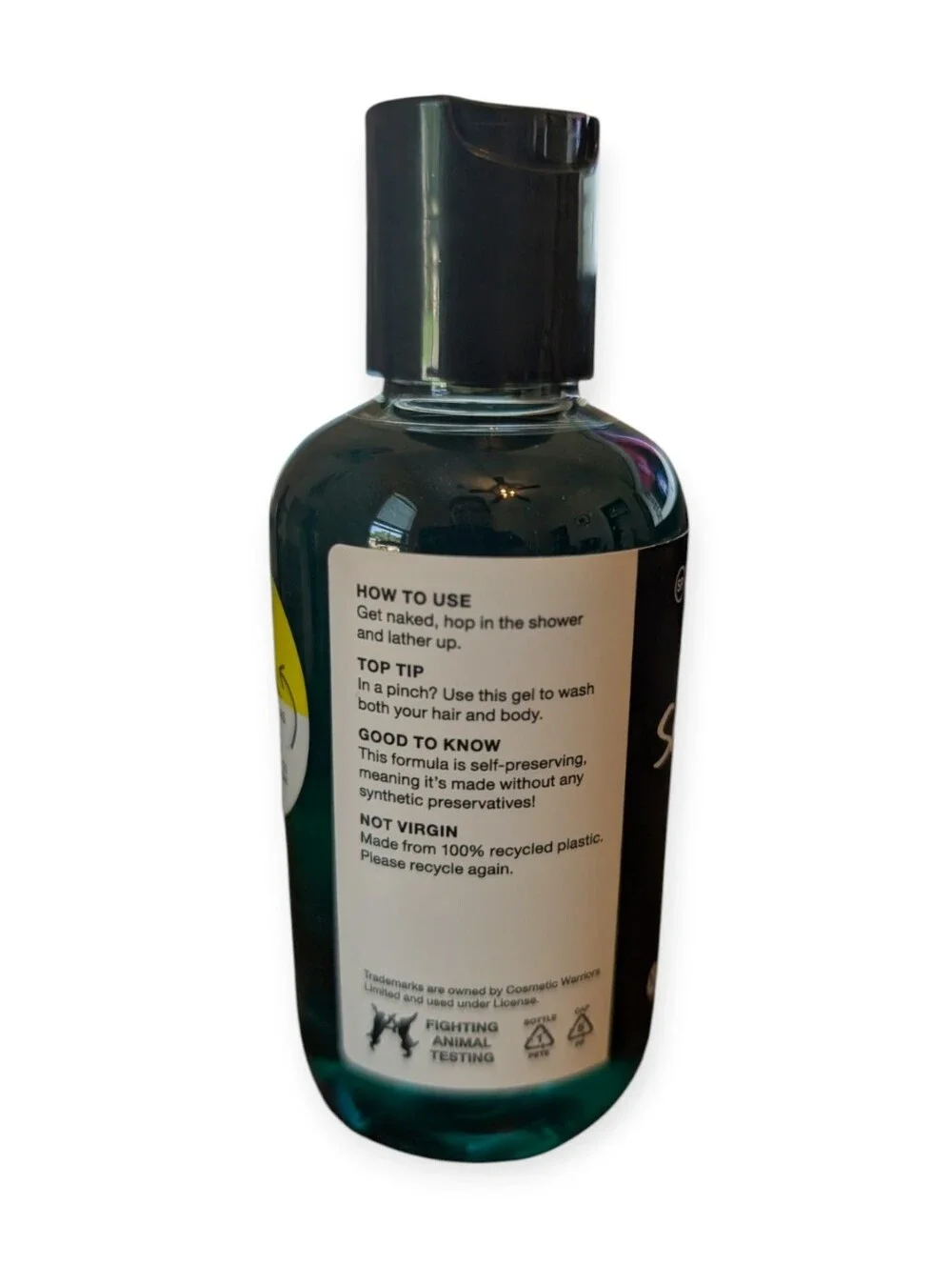 Lush Dirty Springwash Shower Gel 3.3oz/100ml Minty Refreshing Body Wash